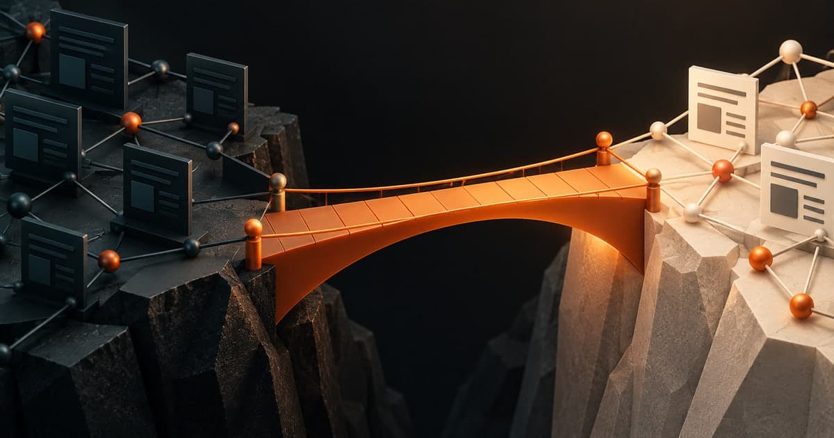 Puente que mantiene conectadas dos arquitecturas web durante una migración