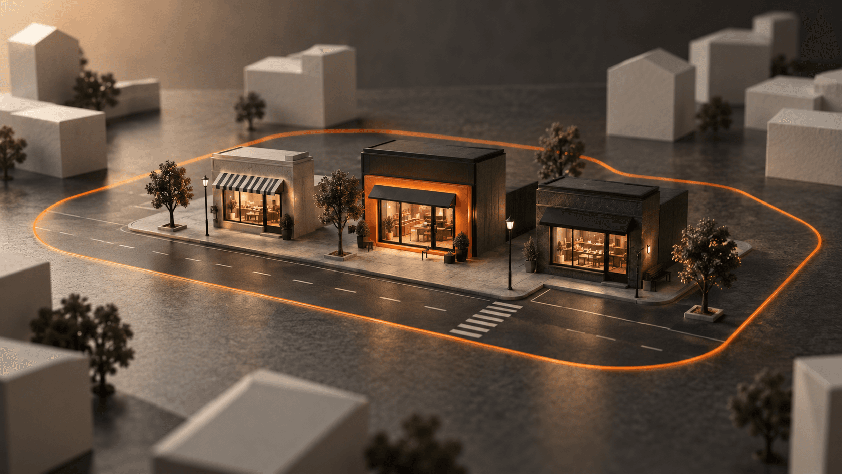 Arquitectura conceptual de servicio, zona de atención y recorrido de una consulta