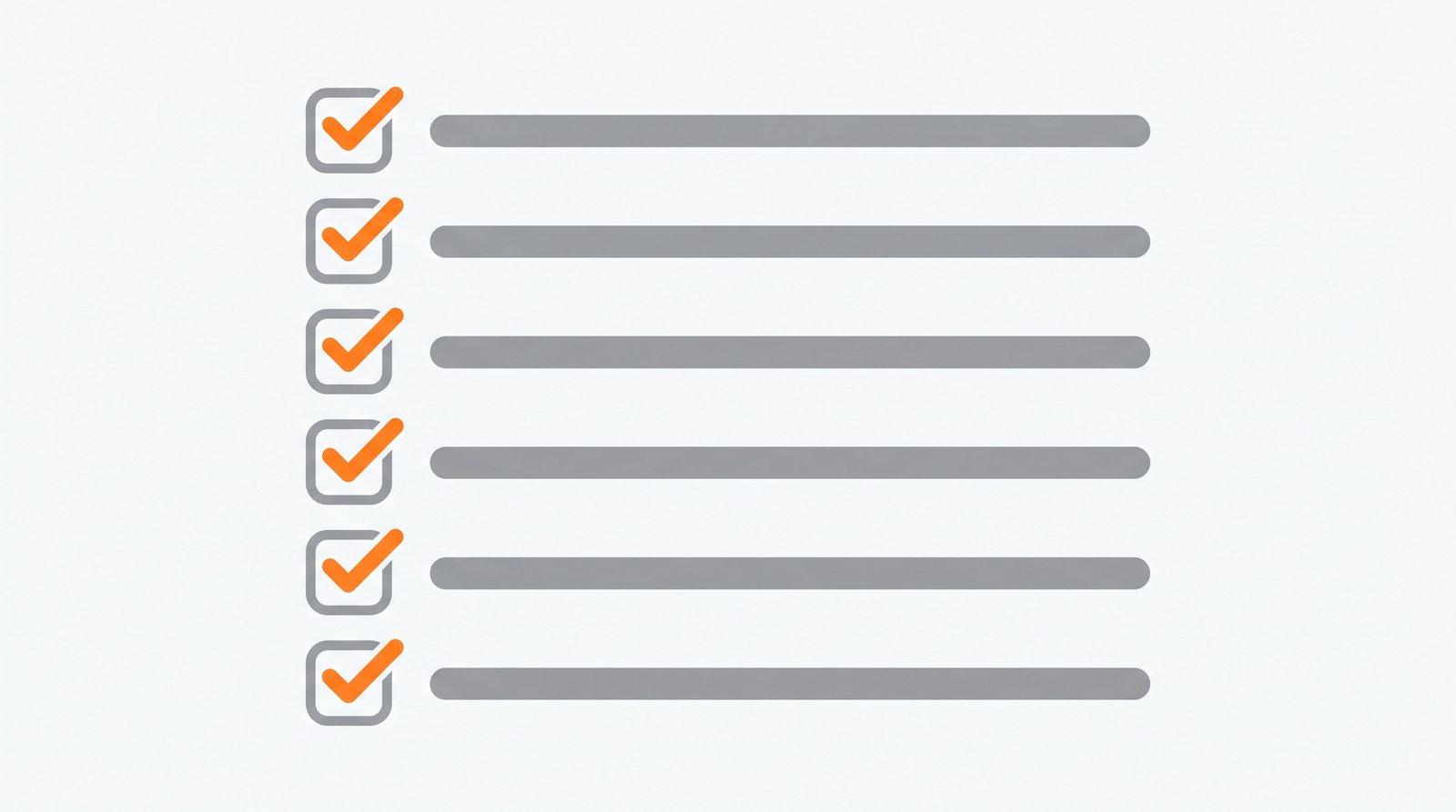 Checklist visual de los seis pasos de GEO para un negocio local